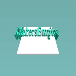 3d Makers Empire Text on canvas