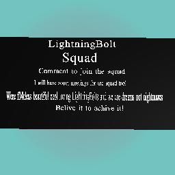 LightningBolt squad