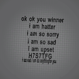 you winner i am so sorry :(