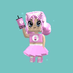 pastel pink bubble tea girl 200 likes free