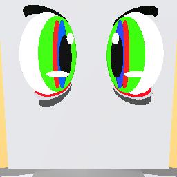 Joker green eyes