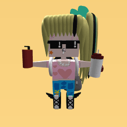 AES pink dunkin' (+kawaii cheeks)