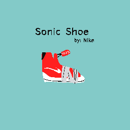 Sonic Shoe  .Made by: Nike