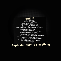 Stop Bulling and hating asphodel!!