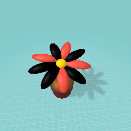 Black and Red flower