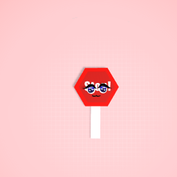 Cute stop sign