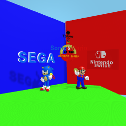 sonic and mario at the Olympic Games