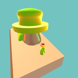 Man at island big tree