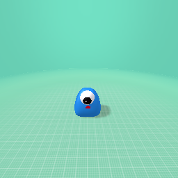 A one eyed blue blob