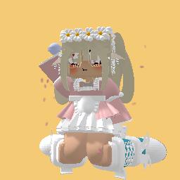 Aesthetic pink+white dress :)