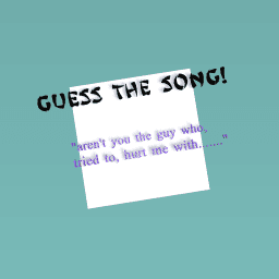 guess the song! (pop edition)