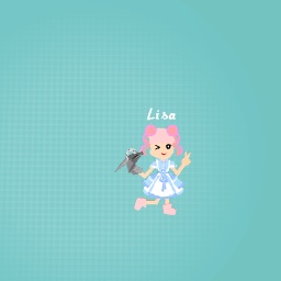 Lisa+dragon puppet friend!