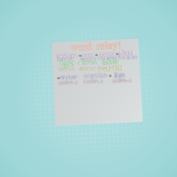 word relay