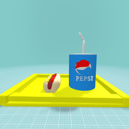 hot dog and pepsi