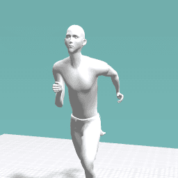 a boy runing