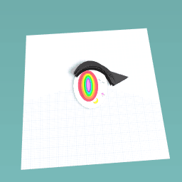 Rainbow eye with star moom and little star