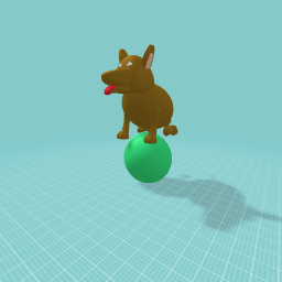 DOGGIE ON A BALL