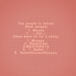 People to follow