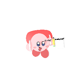 Kirby going to school!