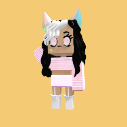 Pink, black, white and blue