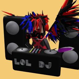 Fire and ice boy with a dj kit