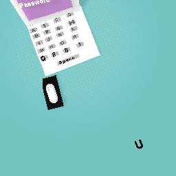 Computer with a mouse