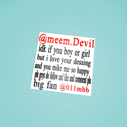 big fan for meem devil