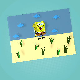 Spongebob in the ocean!