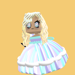 Cute cotton candy girl