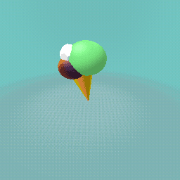 Beautiful mintnchoclate chip icecream