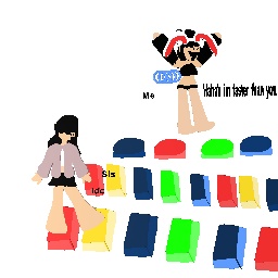 Me playing tower of fun with my sis in rblx