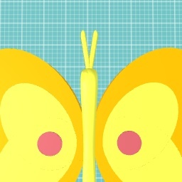 A little orange and yellow butterfly