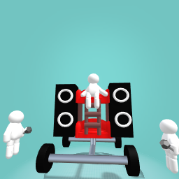 dubble deker sofa with spekers and wheels for fnf