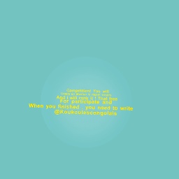 New competition , who want participate ?