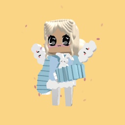 Cute cloud girl