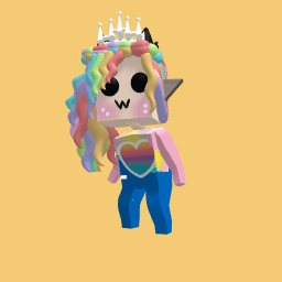 rainbow wolf cute please folow and like