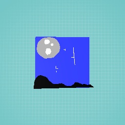 Landscape Moon View