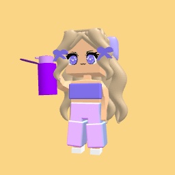 Chic purple summer girl