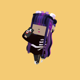 EMO girl taking a selfie!