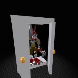 Foxy in closet (fnaf)