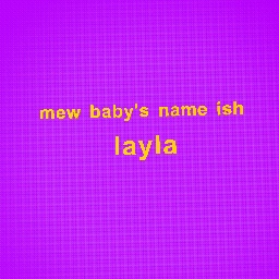 mew baby's name