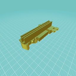 A golden gutair in 3D