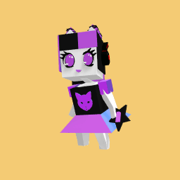 purple and black girl