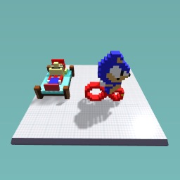 Sonic and Mario cd 3D