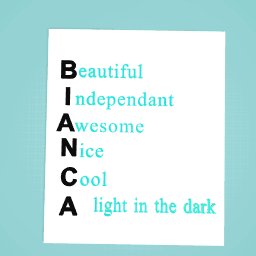BIANCA acrostic poem