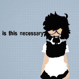 Jinx/Craig in a maid dress, idk