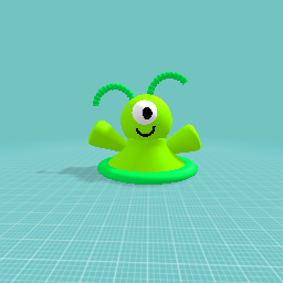 Funny Green Alien
