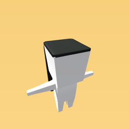 Thin long black hair