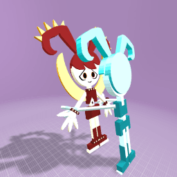 Jenny hugs Chaos Jenny