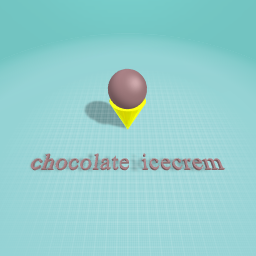 chocolate ice cream 3D